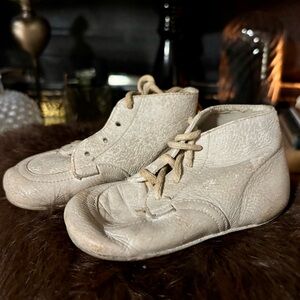 Vintage Baby Shoes with Mothers Note